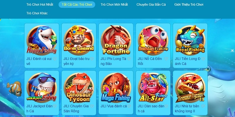 Khám phá các ưu điểm vượt trội của sảnh JILI bắn cá